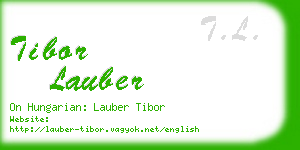 tibor lauber business card